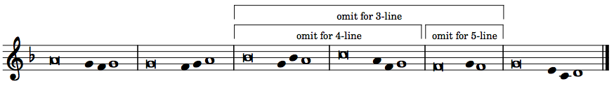 Psalm tone for four to six stanzas.