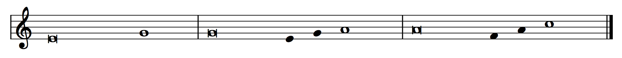 Psalm tone for three stanzas.